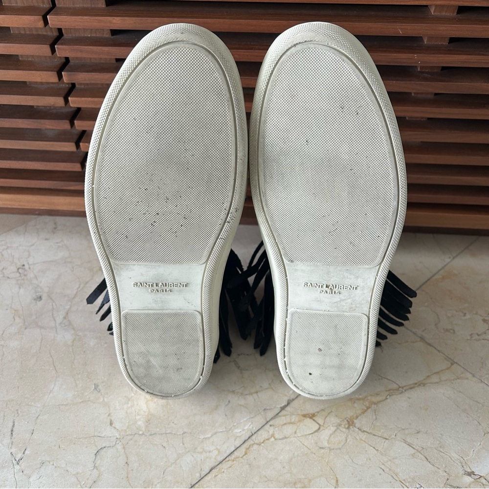 Saint Laurent SL-18 High-Top Black Leather Sneakers - Picture 13 of 14